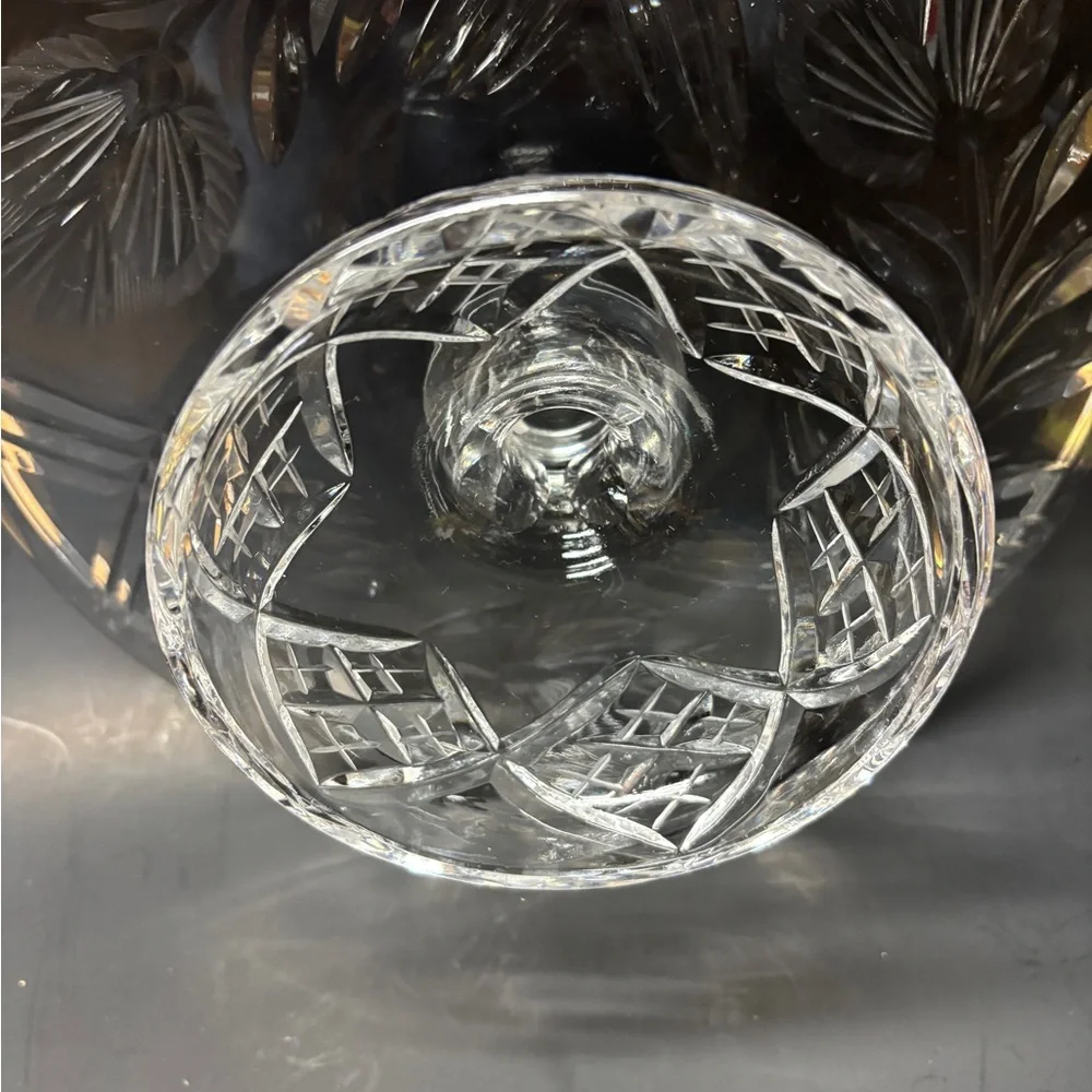 Elegant Vintage 12” Clear Glass Cake Stand - Picture 5 of 6